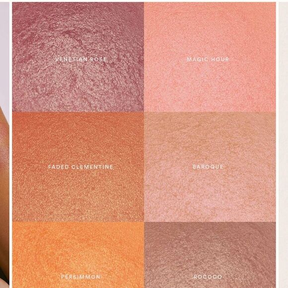 EM Cosmetics Radiant Veil Blush in Magic Hour pink sparkles lightweight NWT - Picture 9 of 12